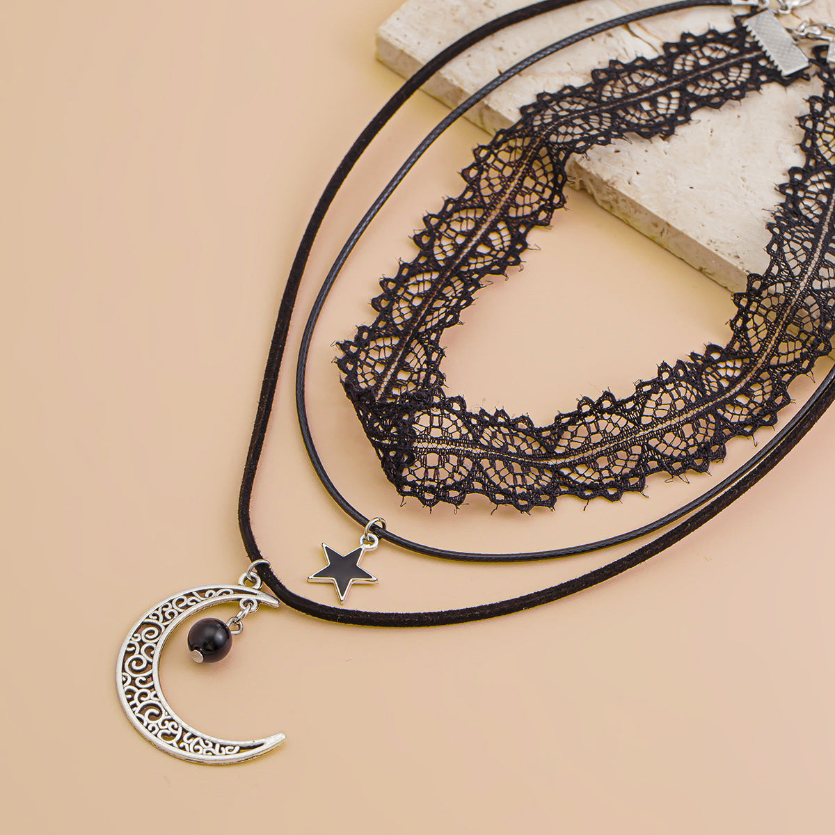 Collier Lune & Étoile