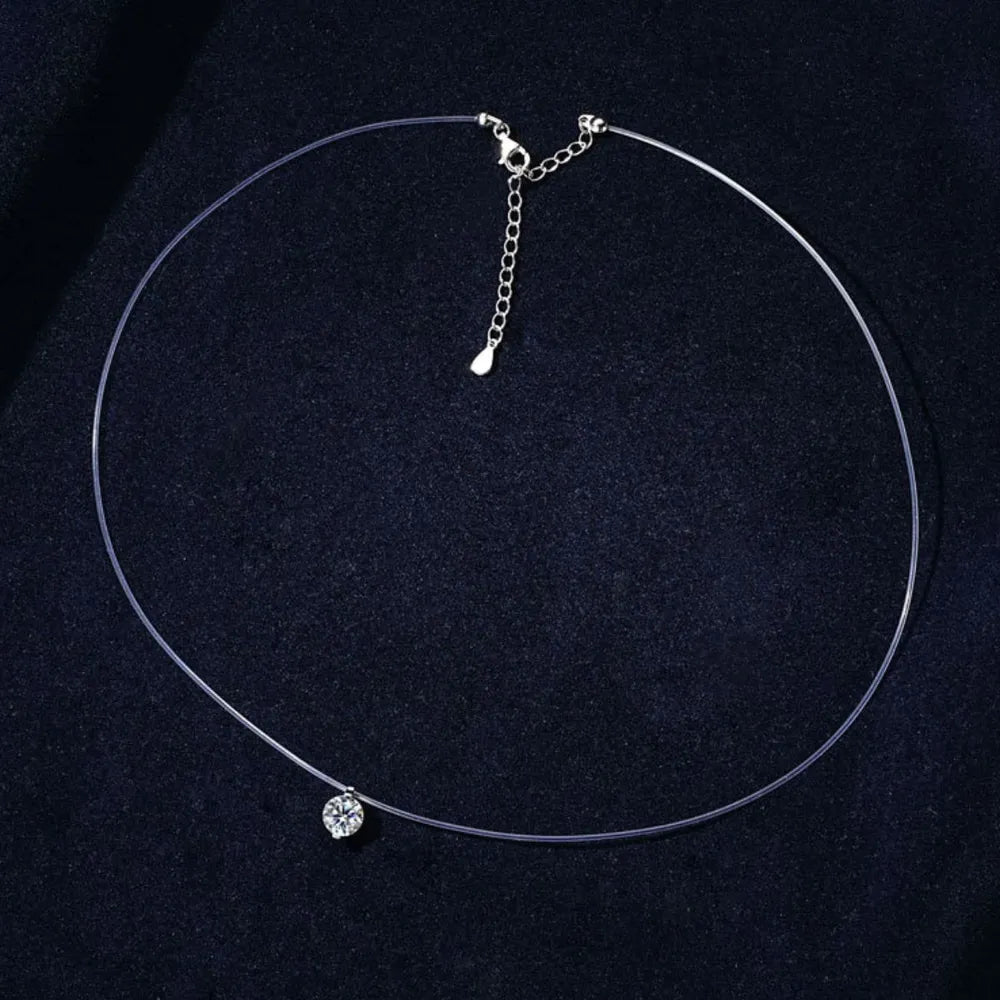Collier Moissanite 1 Carat – Brillance Pure & Argent 925