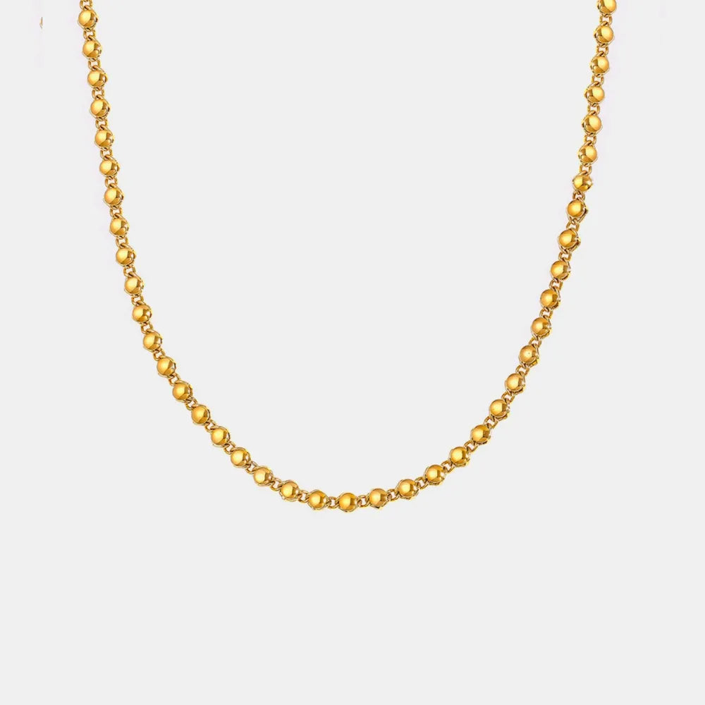 Collier Plaqué Or 18K – Élégance Minimaliste Dorée