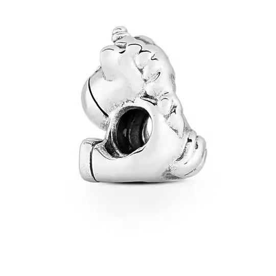 Pendentif Double Cœur & Moto & plus – Argent Sterling S925