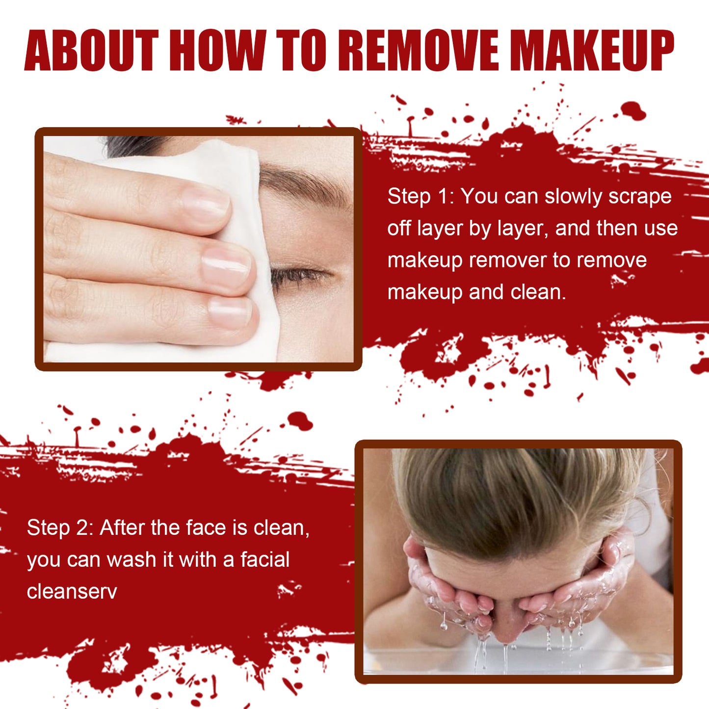 Kit Maquillage Effets Spéciaux – Plaies, Sang & Cire Peau pour Halloween
