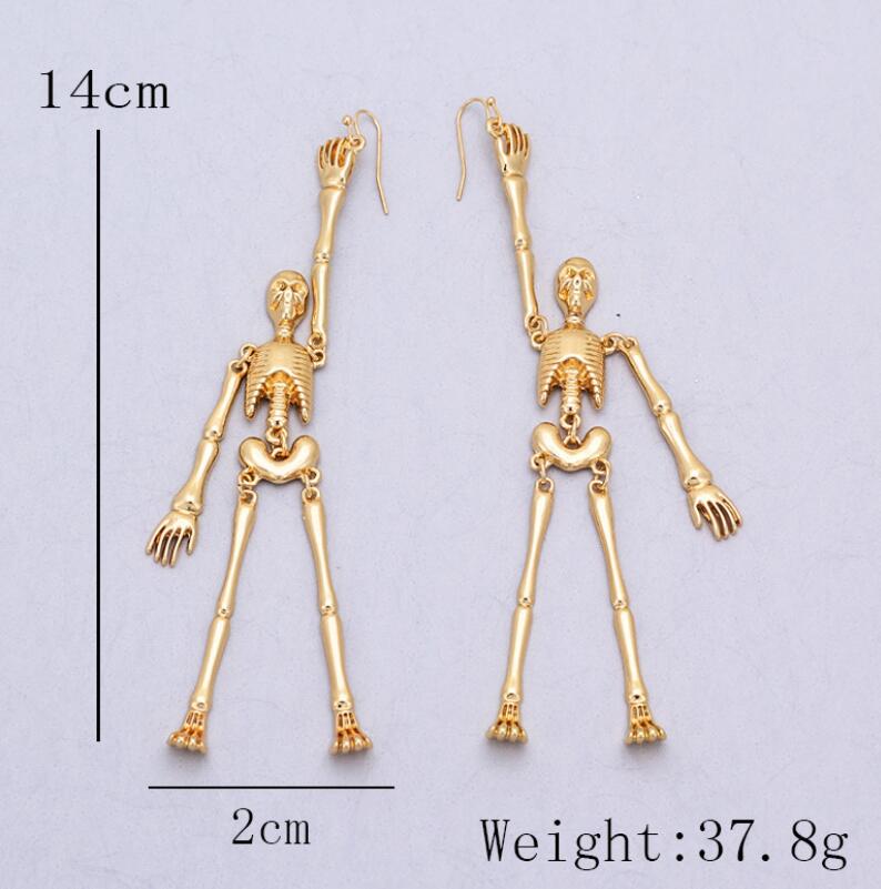 Boucles d’Oreilles Squelettes Articulées