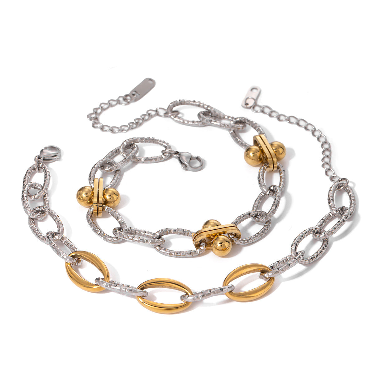 Bracelet Doré Acier Inox – Plaqué Or 18K & Style Structuré