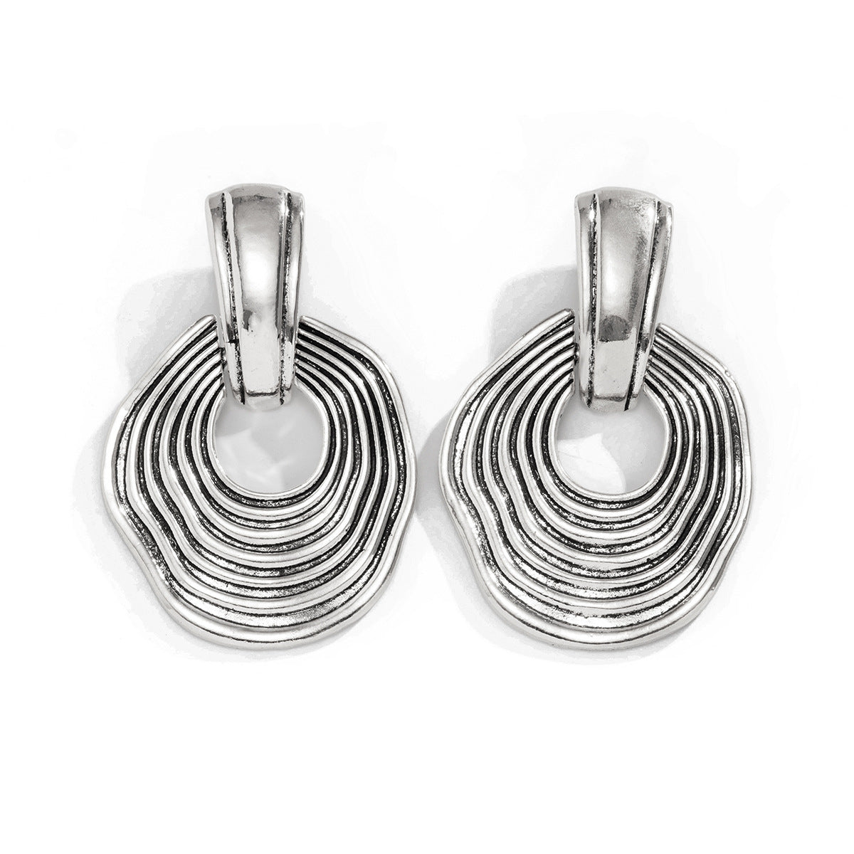 Boucles d’Oreilles Ondulées Style Antique