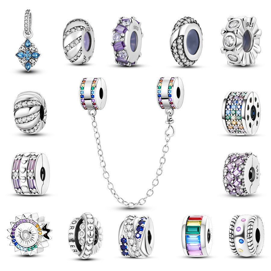 Chaine de sécurité - Perles Pendentif en Forme d'Émeraude