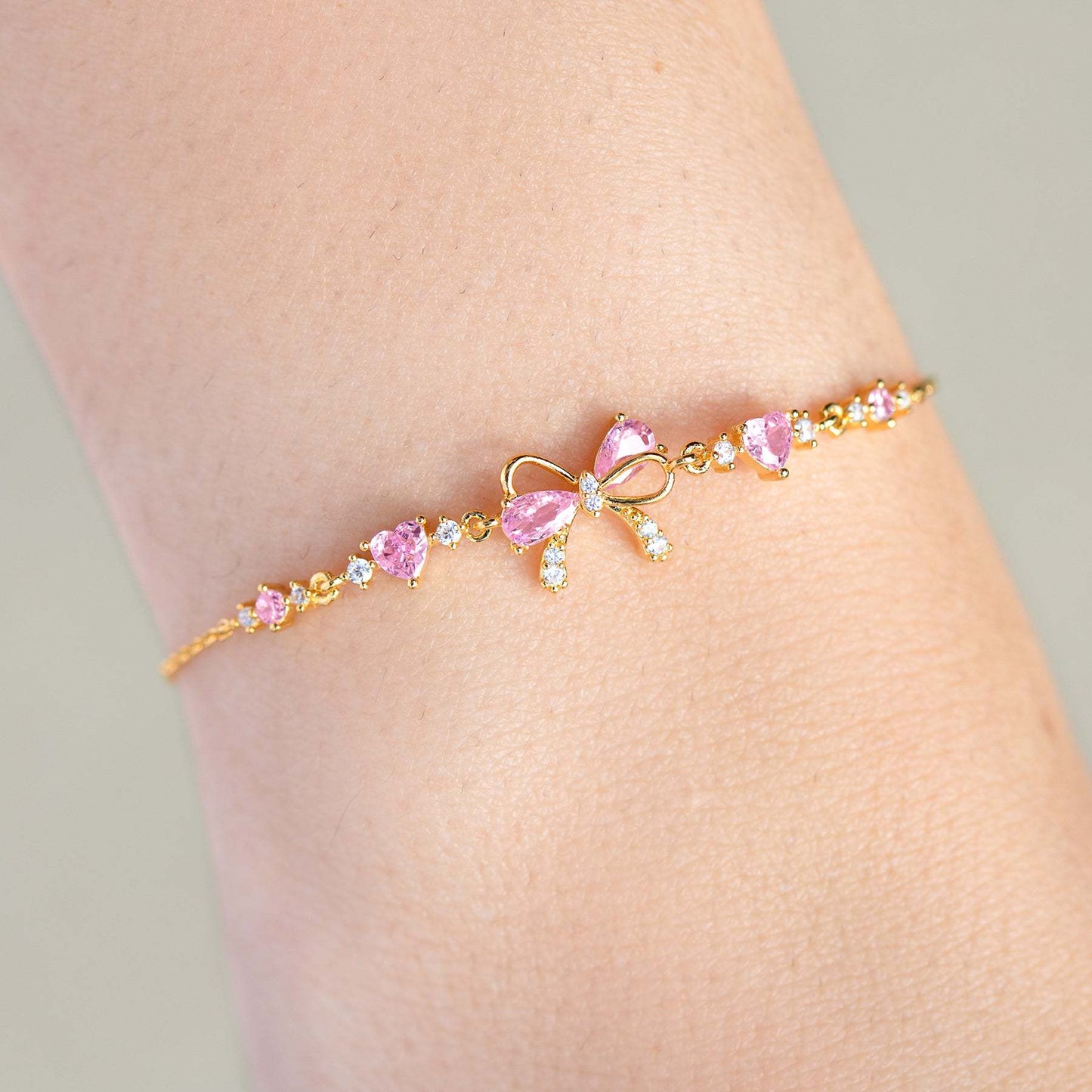 Bracelet Papillon & Cœur – Zircon Brillant & Douceur Romantique