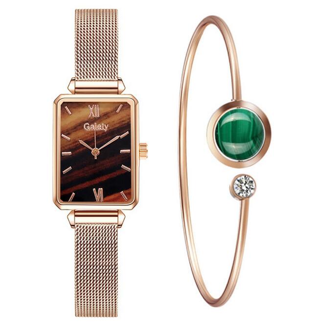 Montre Femme Élégance Romantique – Cadran Étoilé & Bracelet Maille Milanaise