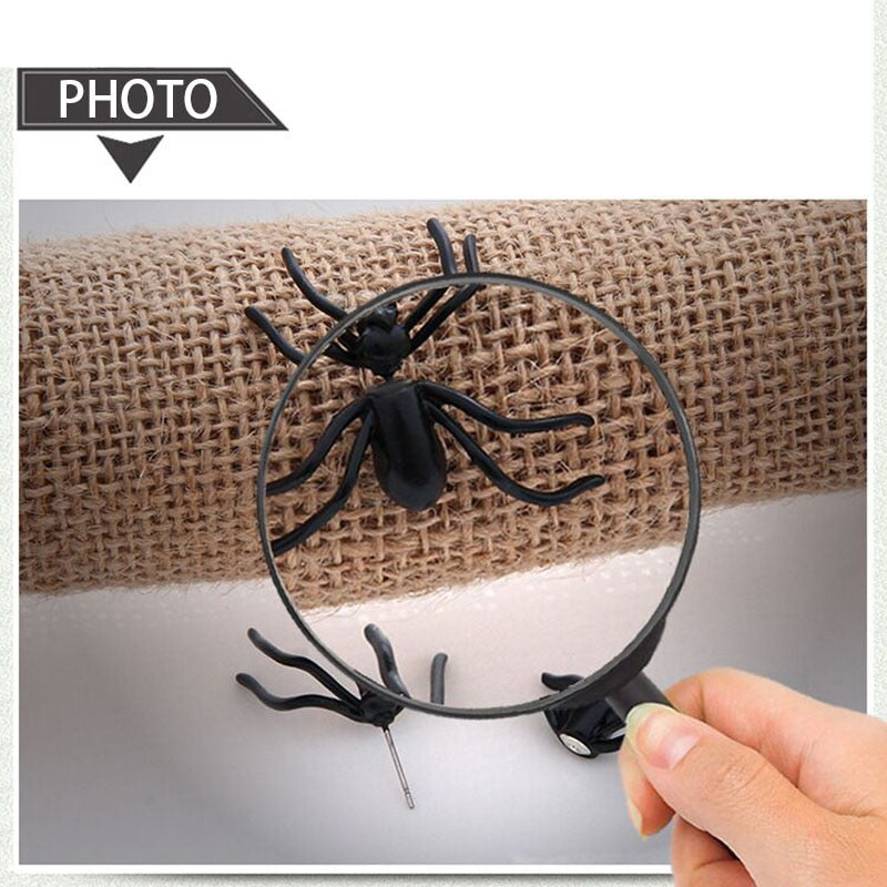 Boucle d’Oreille Araignée Noire 3D