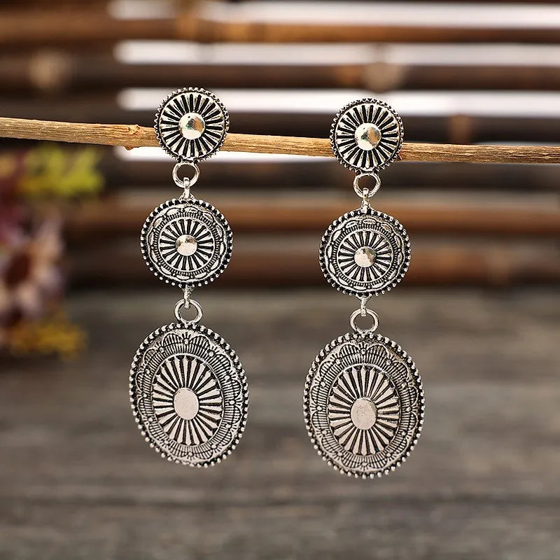 Boucles d’Oreilles Vintage – Alliage Doré & Design Dangle