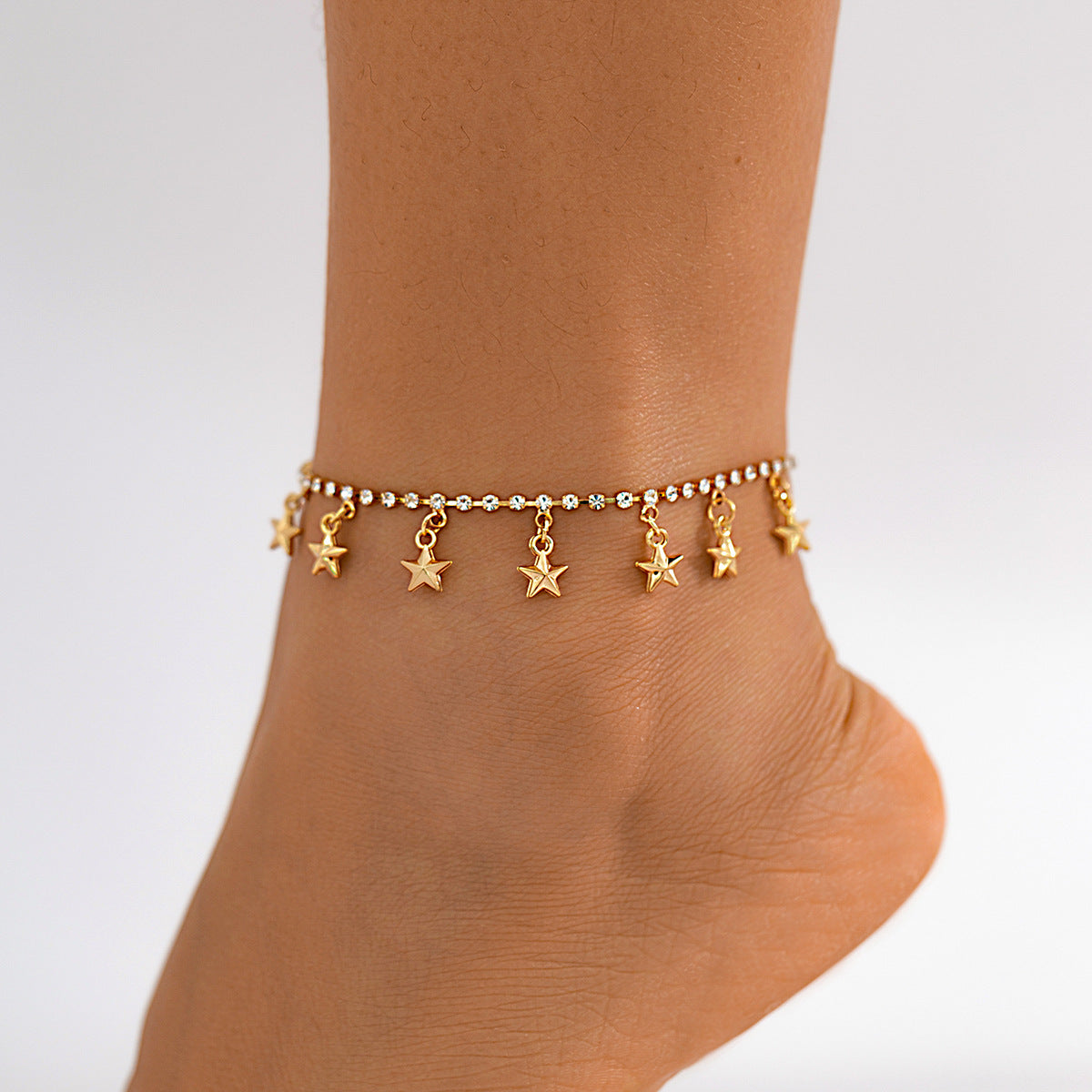 Bracelet de Cheville Étoile & Perles – Style Plage Bohème Chic