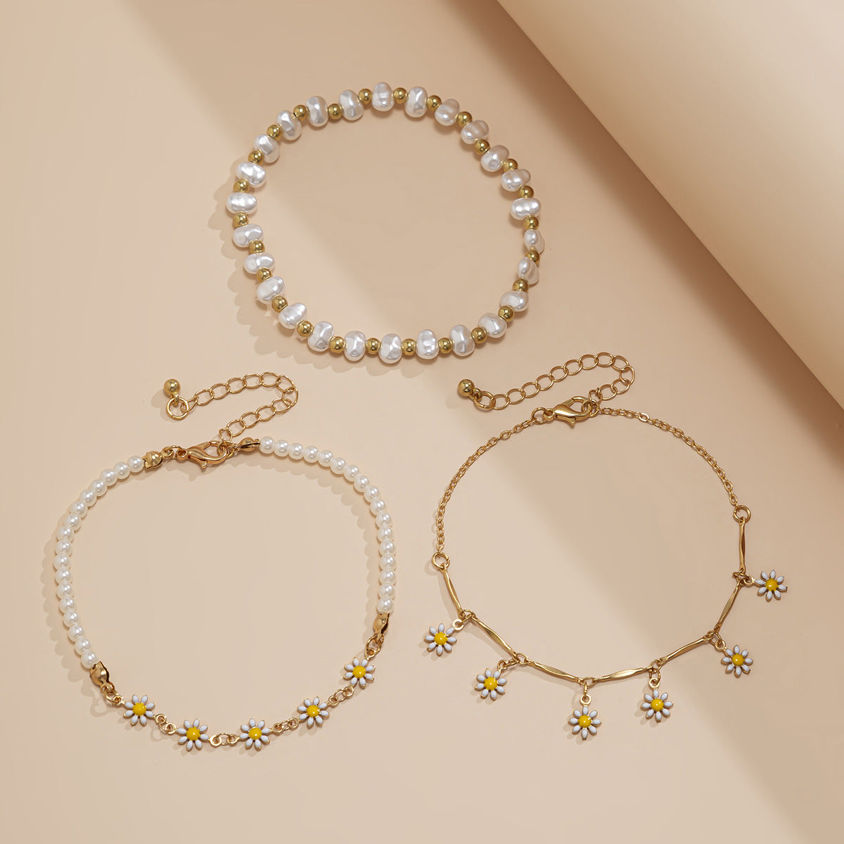 Bracelets de Cheville Étoile de Mer – Set Plage Bohème en Céramique Douce