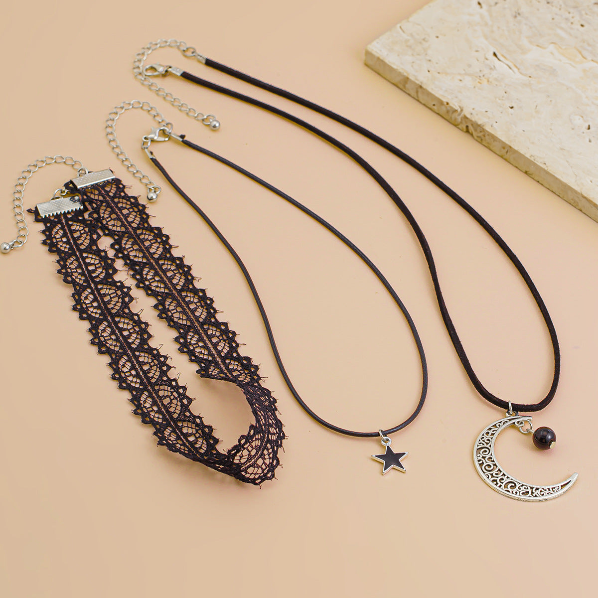 Collier Lune & Étoile