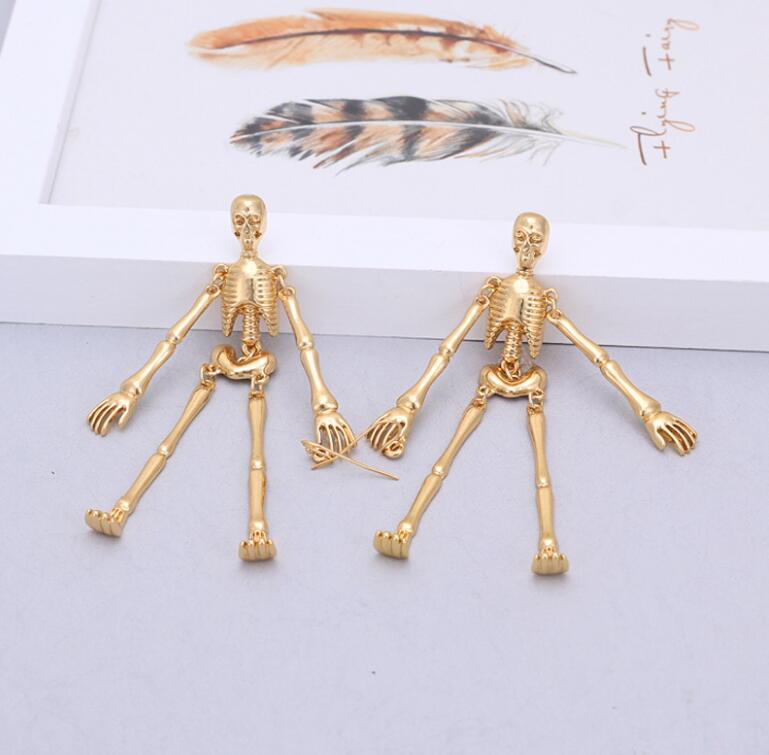 Boucles d’Oreilles Squelettes Articulées