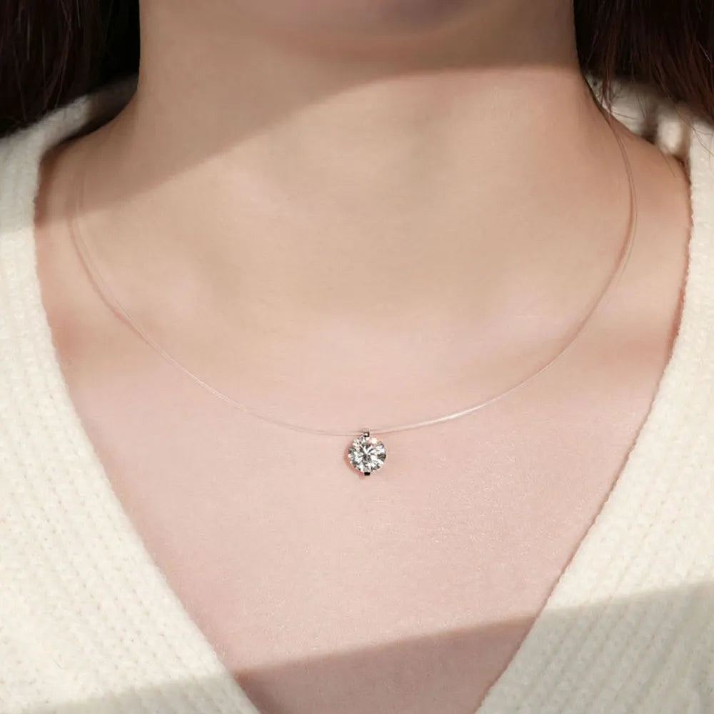 Collier Moissanite 1 Carat – Brillance Pure & Argent 925