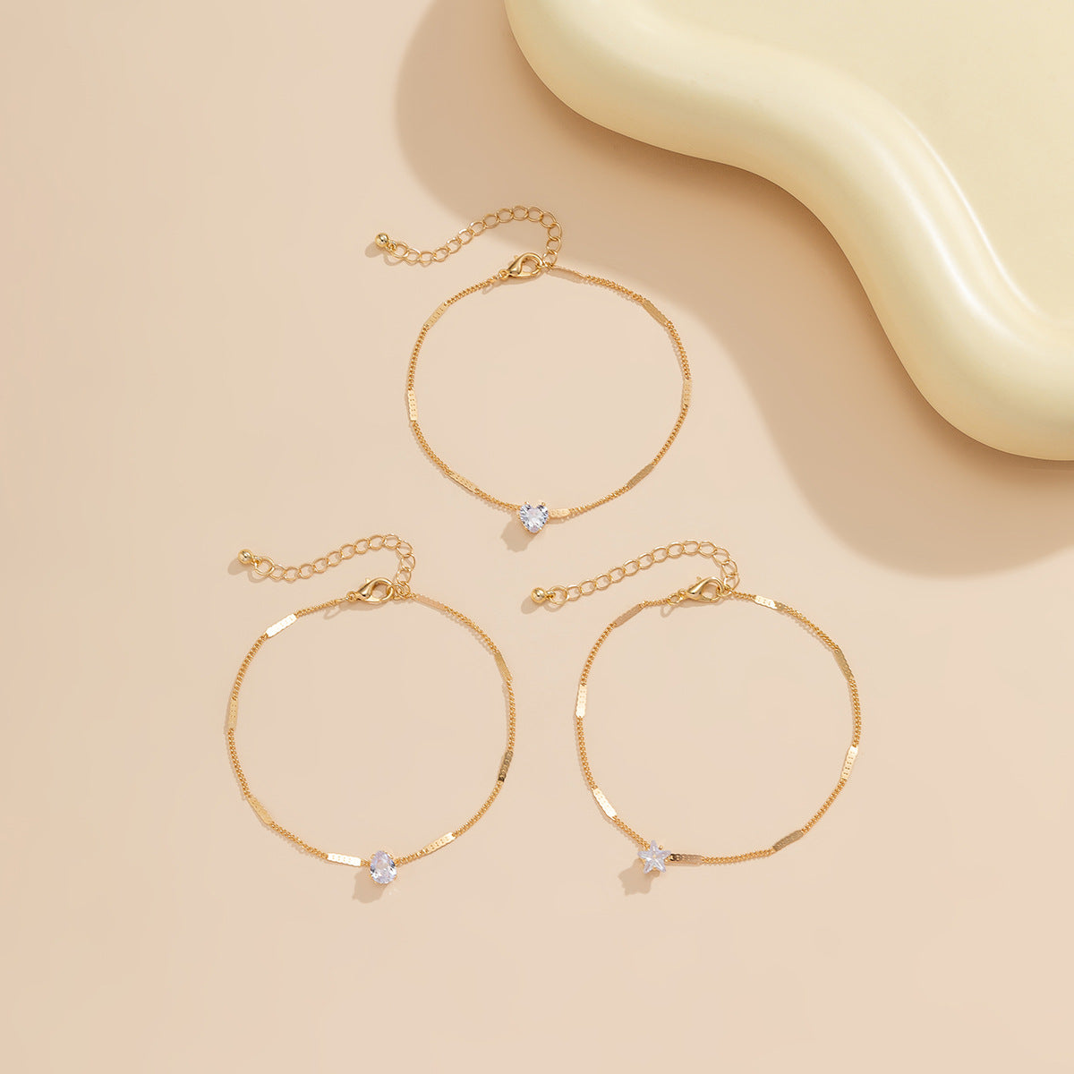 Bracelet de Cheville Étoile & Perles – Style Plage Bohème Chic