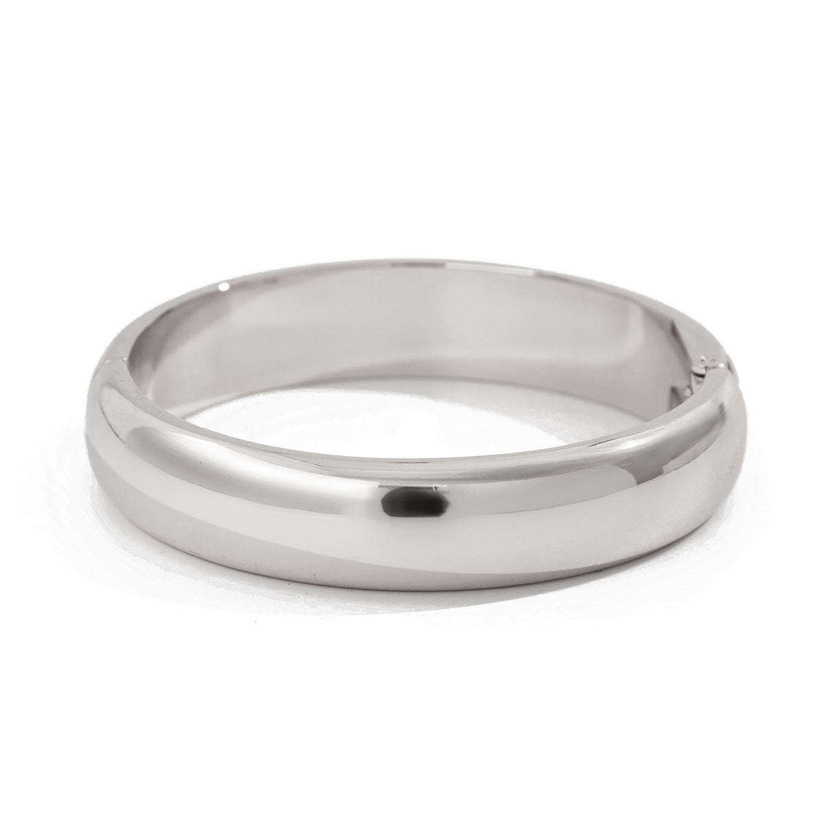 Bracelet Large Martelé – Acier Bicolore Élégant & Tendance