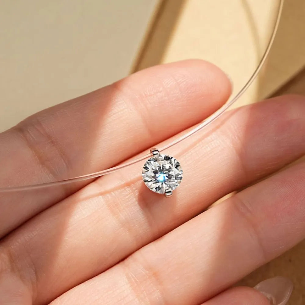 Collier Moissanite 1 Carat – Brillance Pure & Argent 925