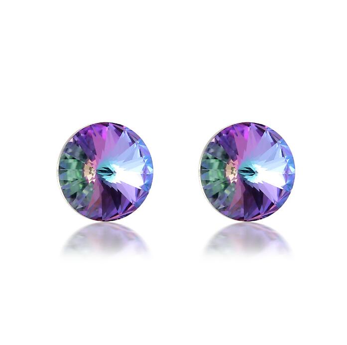 Boucles d’Oreilles Baffin – Cristaux Swarovski & Finition Argentée
