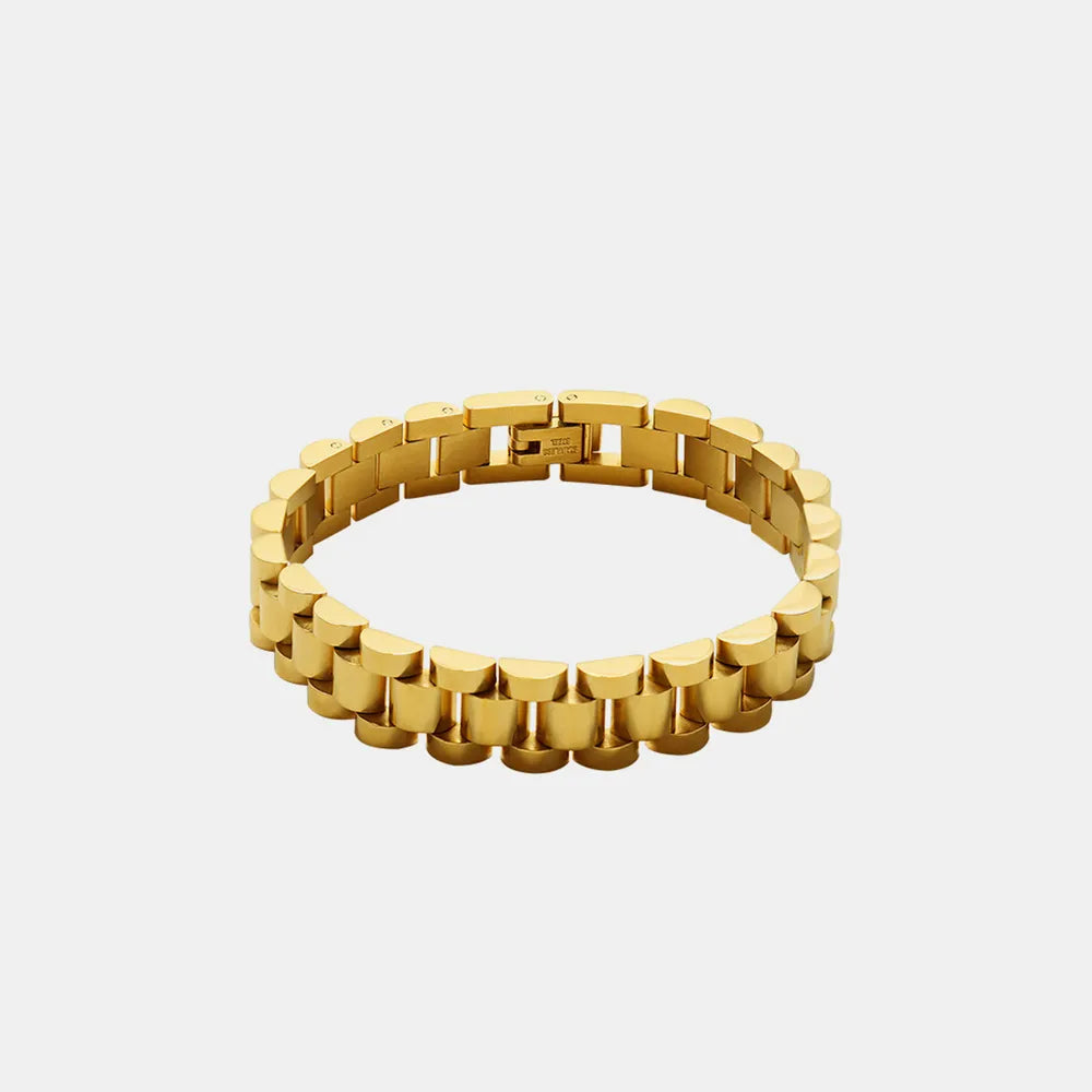 Bracelet Chaîne – Acier Titane & Design Urbain