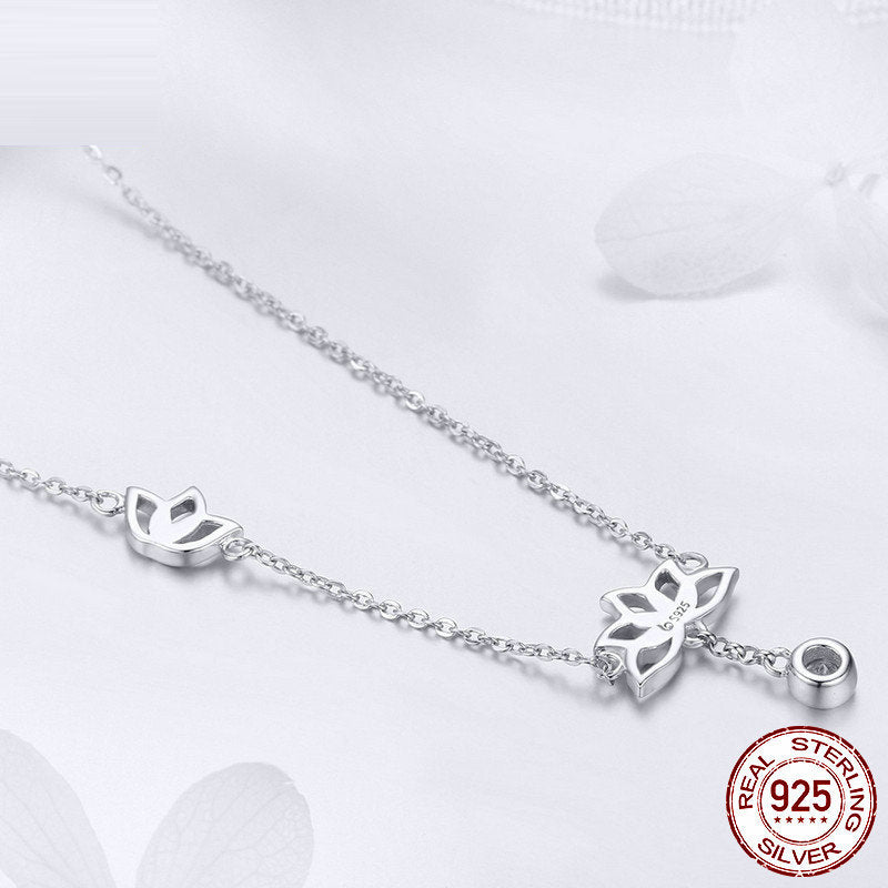 Collier Lotus en Argent 925