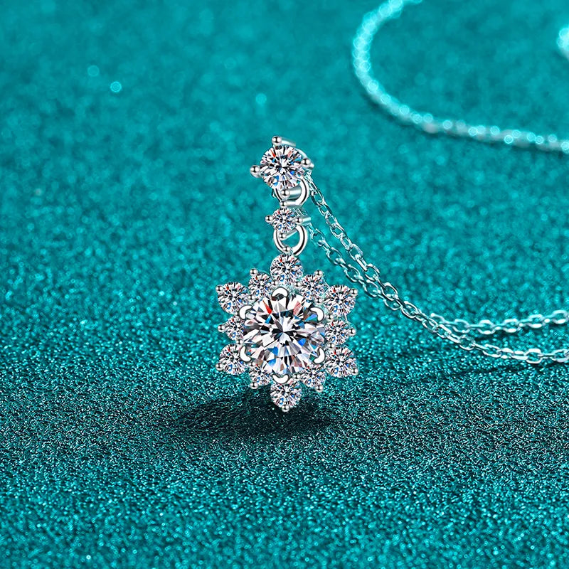 Collier Moissanite 1 Carat – Argent 925 & Éclat Diamant
