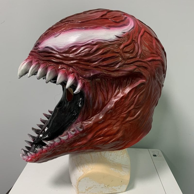 Masque Latex Venom – Effet Réaliste, Langue Longue & Dents Agressives ️