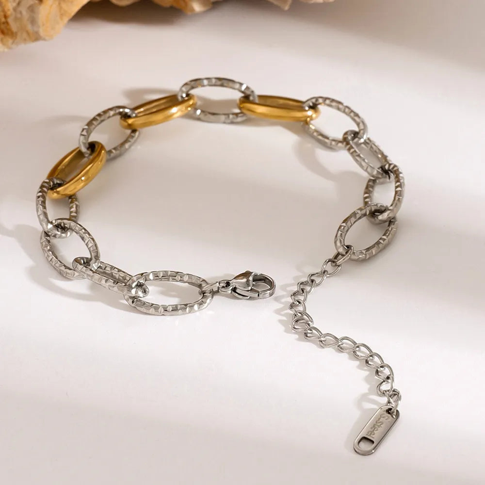 Bracelet Doré Acier Inox – Plaqué Or 18K & Style Structuré