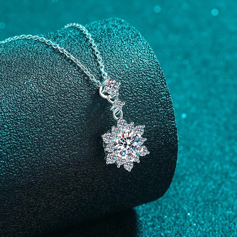 Collier Moissanite 1 Carat – Argent 925 & Éclat Diamant