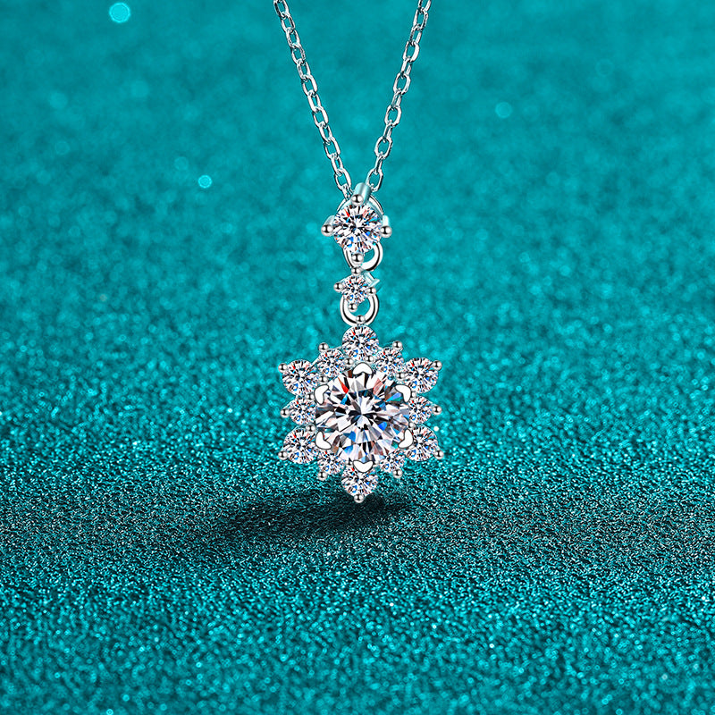 Collier Moissanite 1 Carat – Argent 925 & Éclat Diamant
