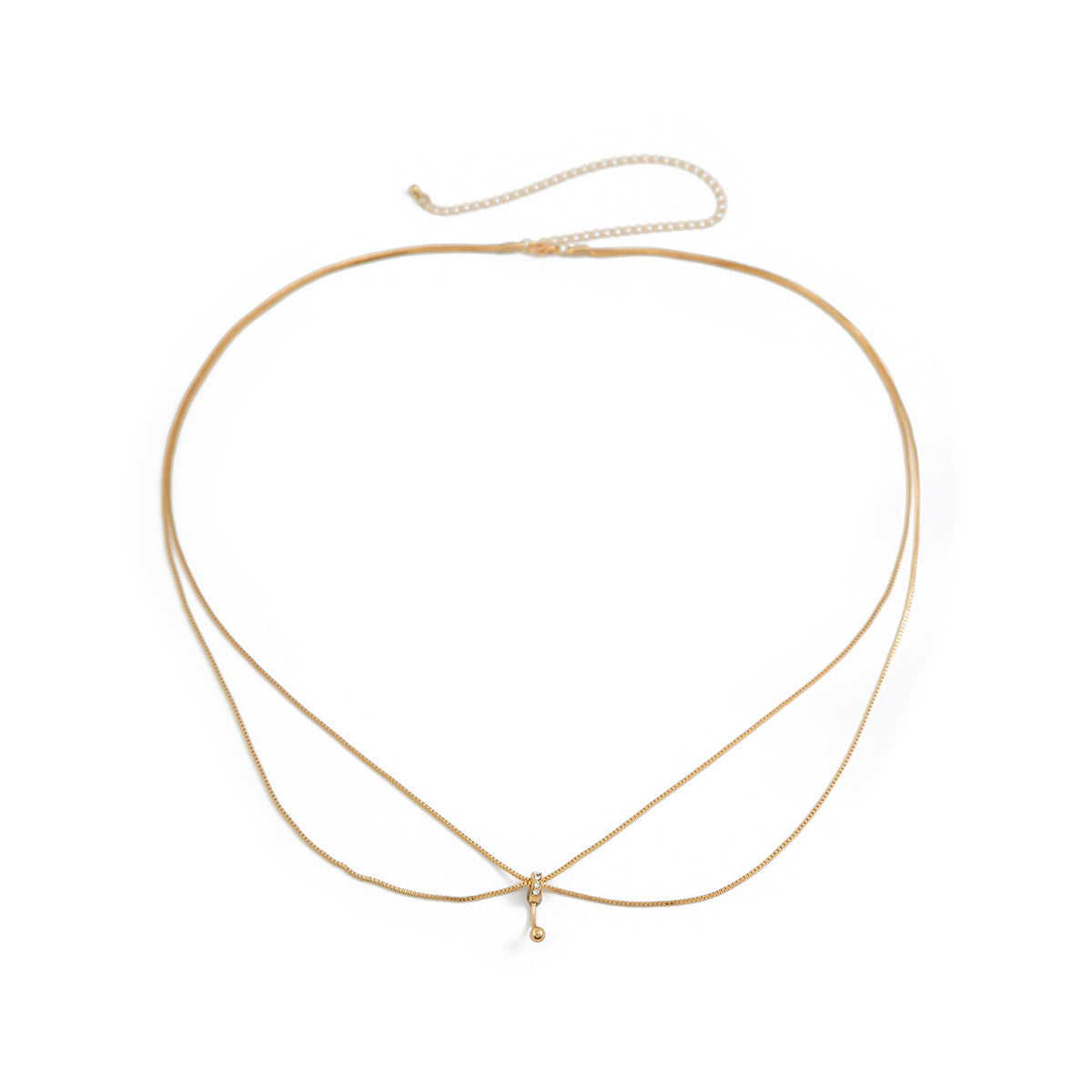 Chaîne de Taille Double Rang – Bijou de Corps Métal Fin & Élégant