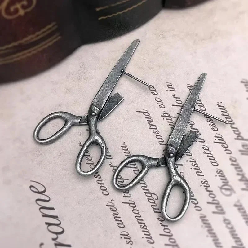 Boucles d’Oreilles Ciseaux Vintage