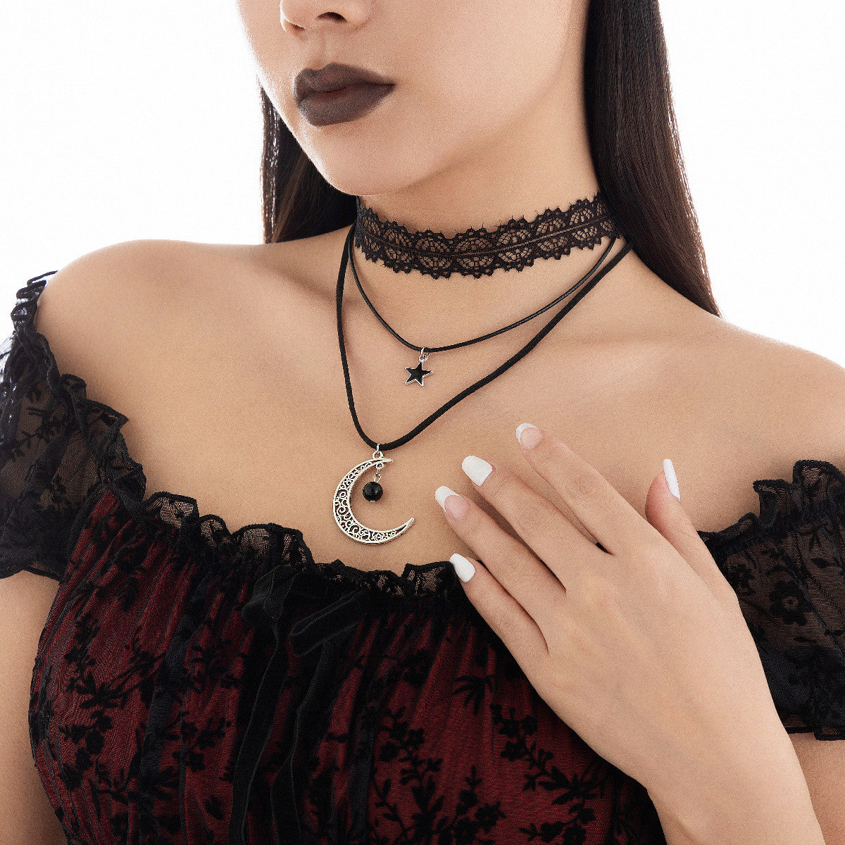 Collier Lune & Étoile