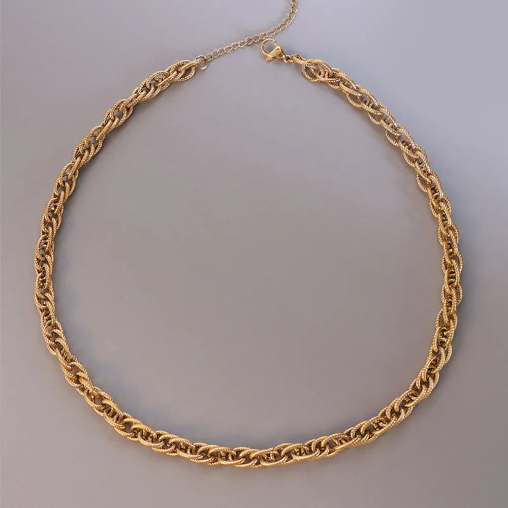 Collier Chaîne Acier Titane – Style Minimaliste Unisexe