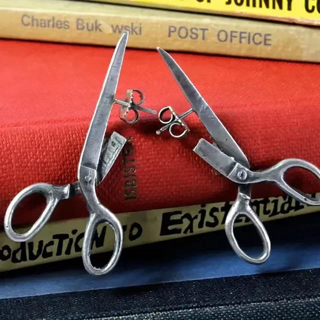Boucles d’Oreilles Ciseaux Vintage