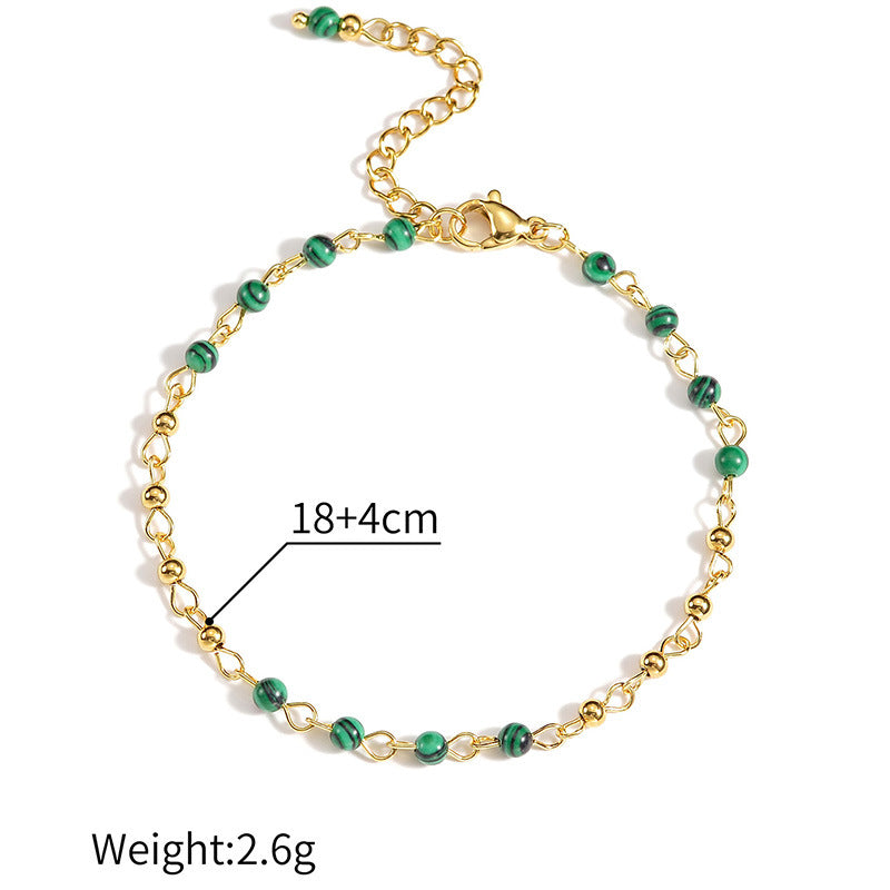 Bracelet Rétro Perles – Acier Inoxydable & Élégance Discrète