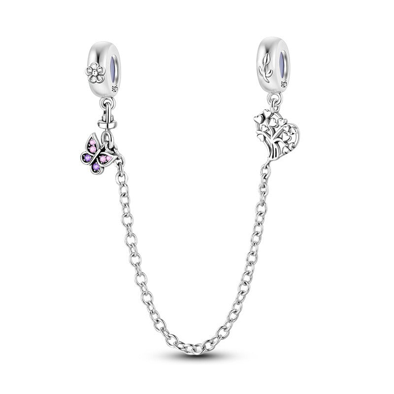 Chaine de sécurité & Charms Fleurs
