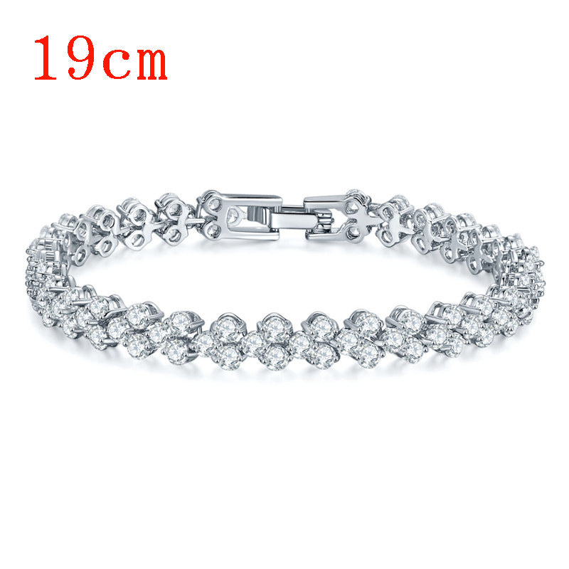 Bracelet Romain Doré – Zircons AAA & Finition Élégante