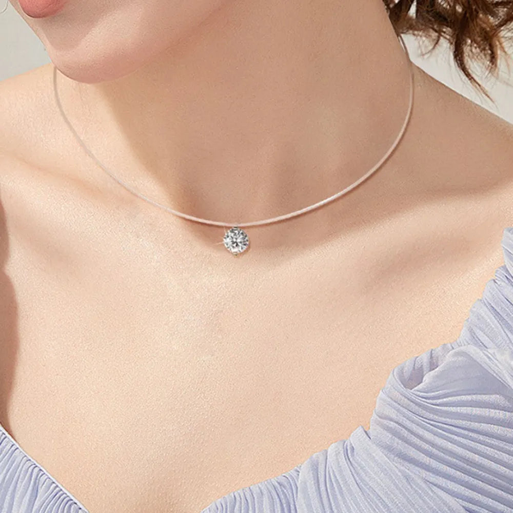 Collier Moissanite 1 Carat – Brillance Pure & Argent 925