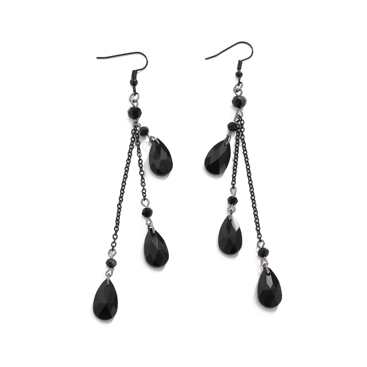 Boucles d’Oreilles Gouttes de Cristal