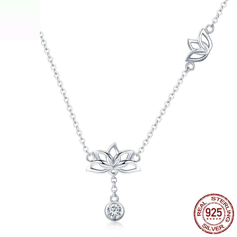 Collier Lotus en Argent 925