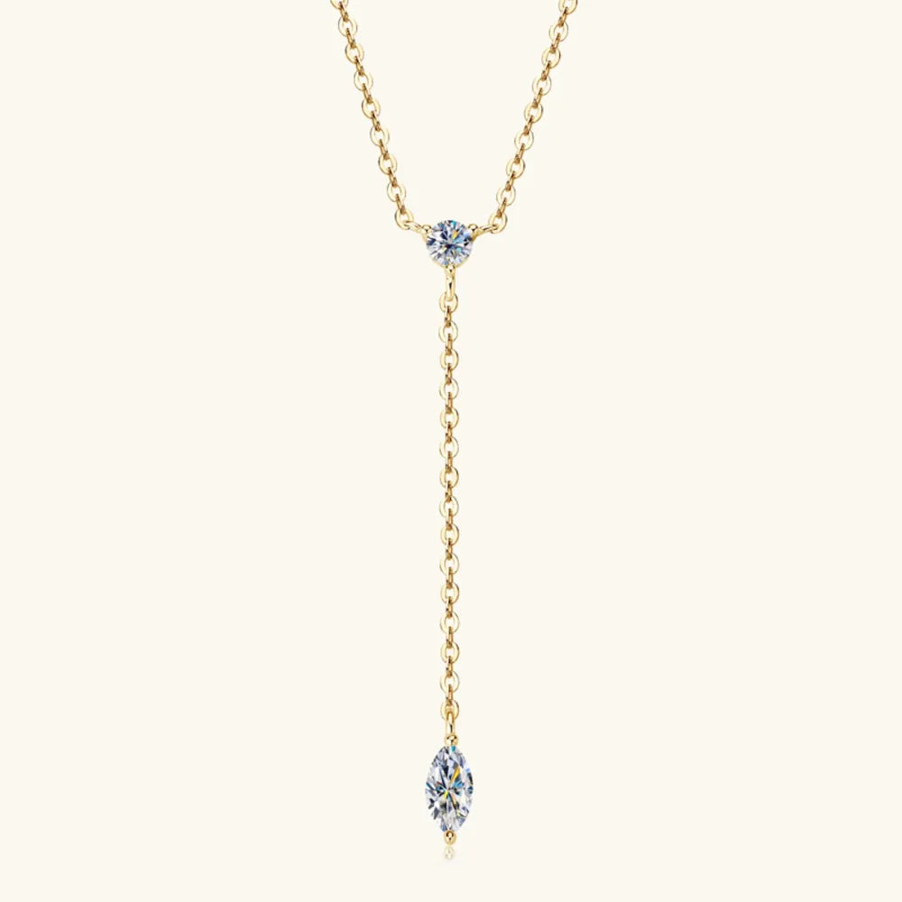 Collier Moissanite en Argent 925 – Élégance Intemporelle & Éclat Bleu Saphir