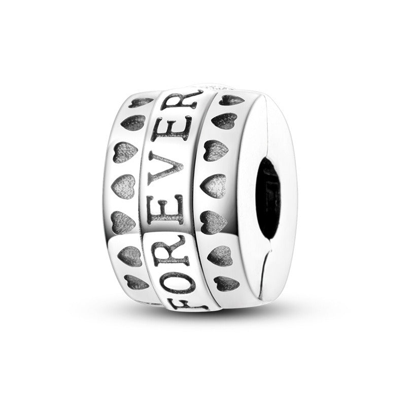 Perles Clip Cœur Colorées – Plaqué Cuivre & Argent S925