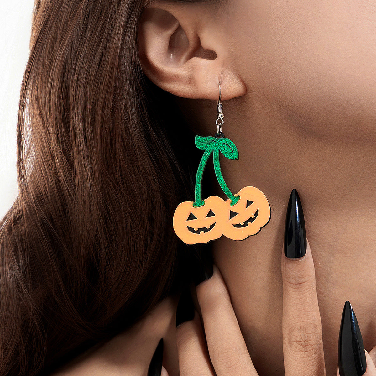 Boucles d’Oreilles Citrouilles Cerises