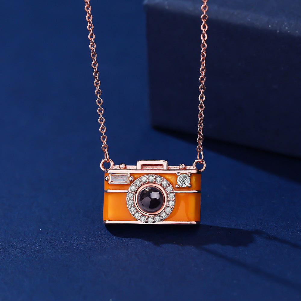 Collier photo personnalisable avec projection