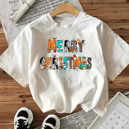 T-shirt Merry Christmas pour femme