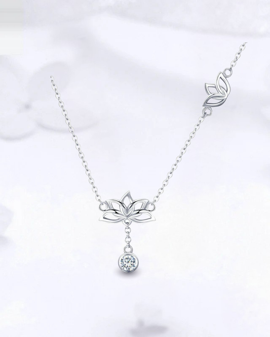 Collier Lotus en Argent 925