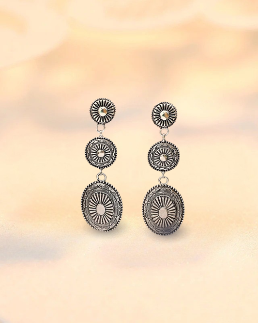 Boucles d’Oreilles Vintage – Alliage Doré & Design Dangle