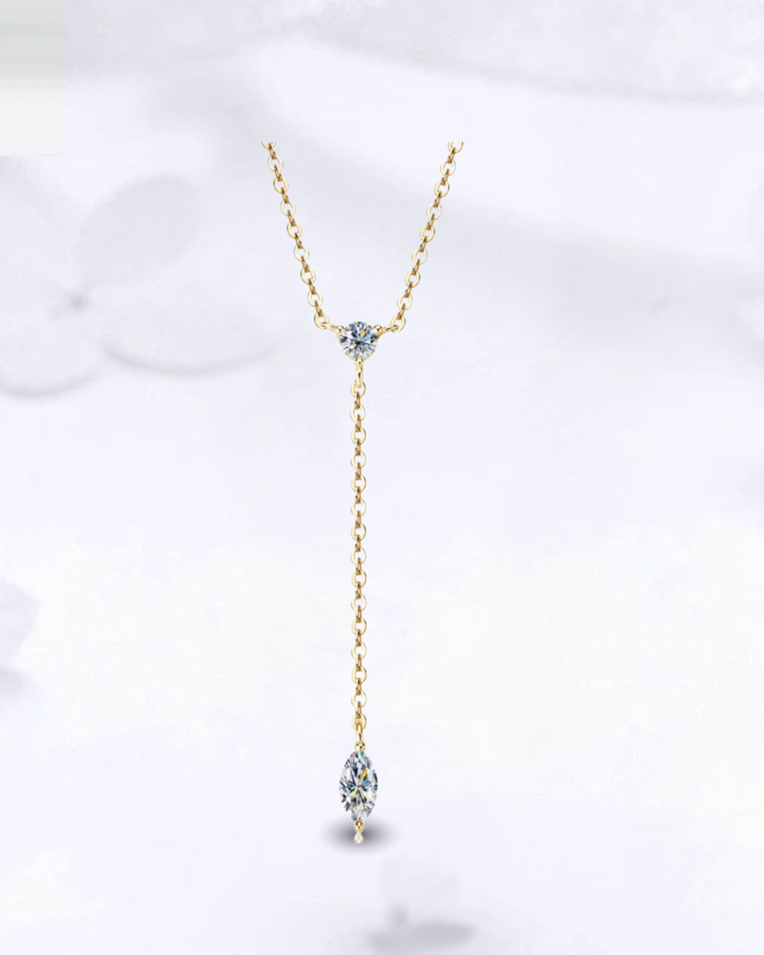 Collier Moissanite en Argent 925 – Élégance Intemporelle & Éclat Bleu Saphir