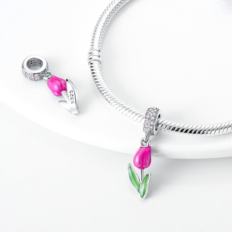 Chaine de sécurité & Charms Fleurs