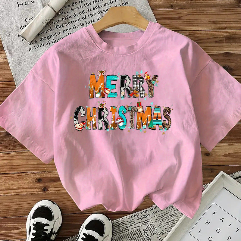 T-shirt Merry Christmas pour femme
